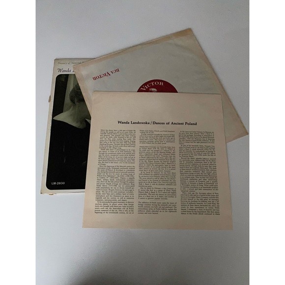 Wanda Landowska Dances of Ancient Poland LP RCA Victor Red Seal Mono LM 2830 EX - Picture 4 of 10